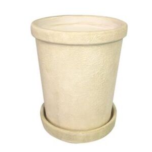 SMITH & HAWKEN NWT medium terracotta pot -white